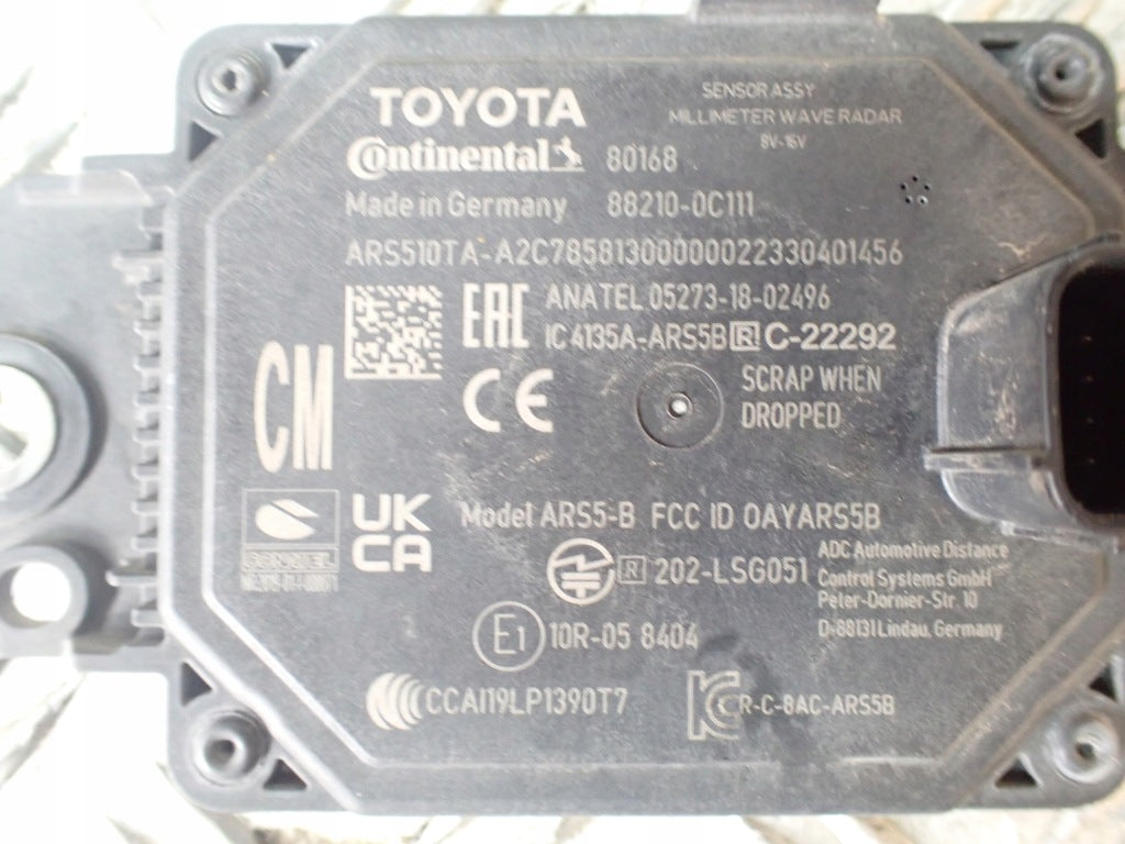 Front Radar Distronic Sensor Cruise Control Sensor Toyota Tundra Sequoia 22-