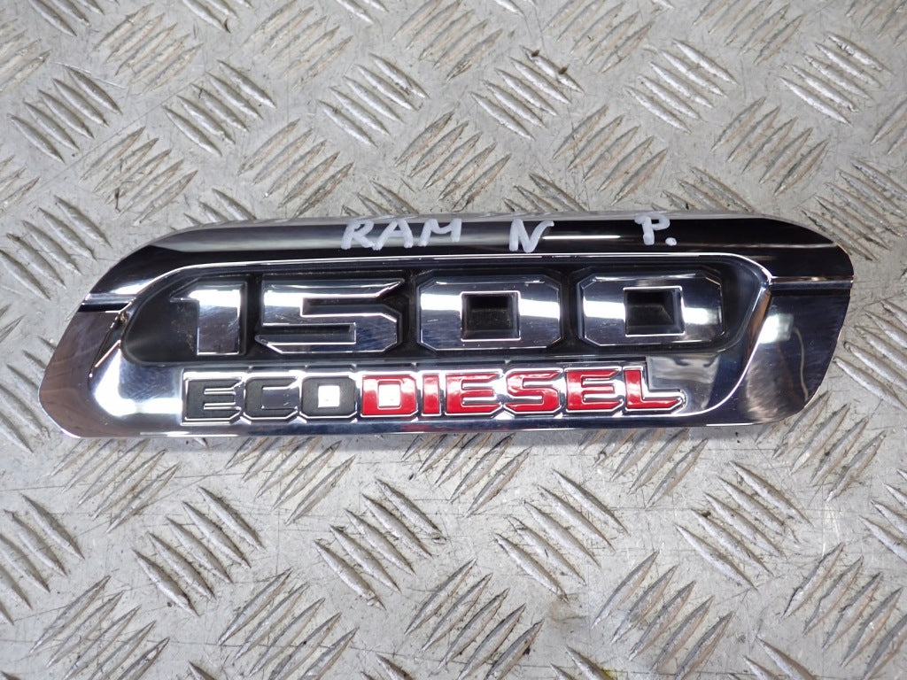 Chrome Hood Emblem Left Right Ecodiesel Diesel 3.0D Dodge RAM V 2019-