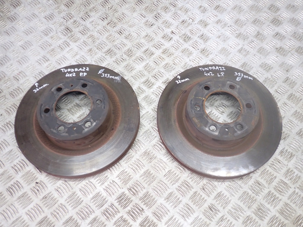 Front Discs PAIR Toyota Tundra Sequoia 2022-