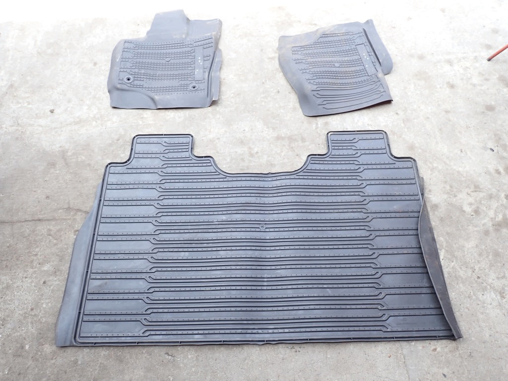 Rubber Floor Mats Set Ford F150 Hybrid Crew Cab 2022-