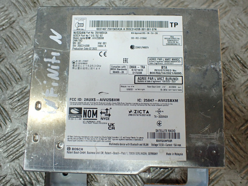 Radio Tuner Infiniti QX60 L51 3.5 4x4 QX80 2022