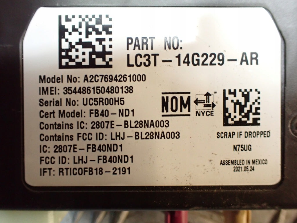 Moduł Sterownik Komunikacji Telematic Ford F350 F250 6.2 4x4 SuperDuty 2021