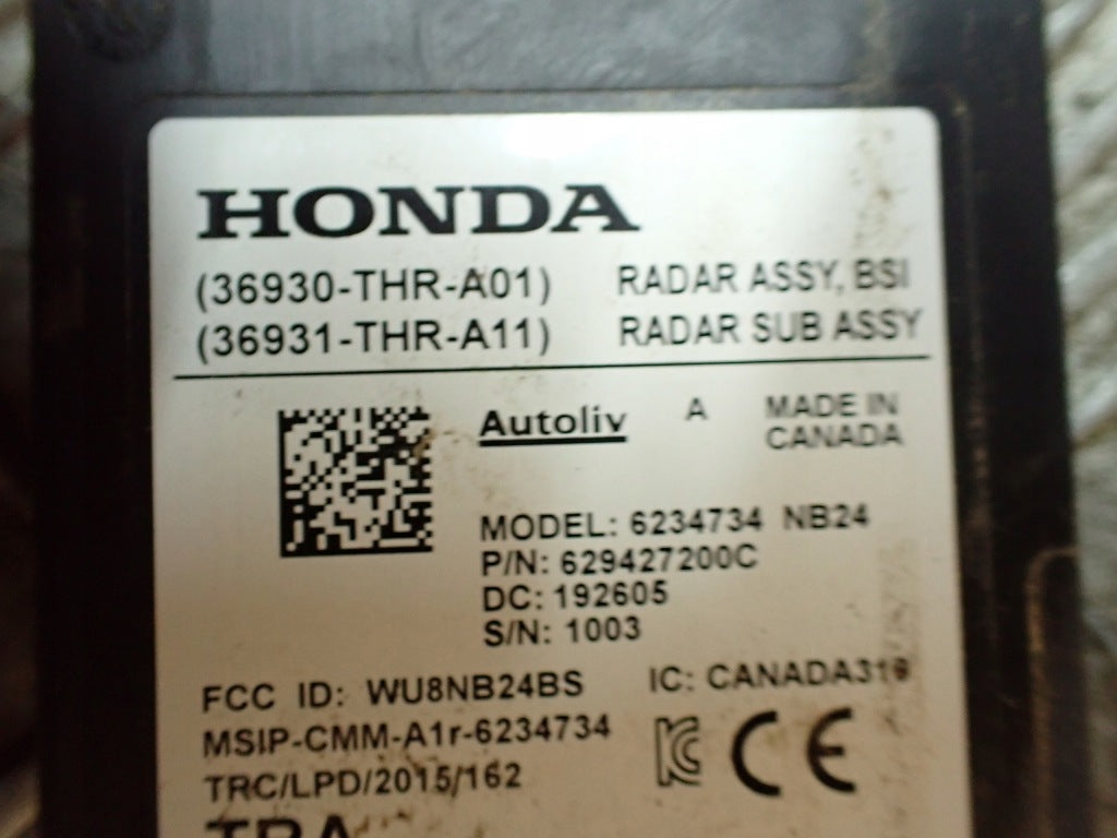 Czujnik Pasa Ruchu Radar Tylny Blind Spot Honda Odyssey 2020-