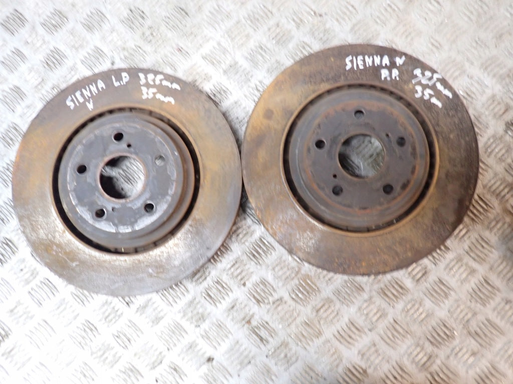 Front Brake Discs PAIR Toyota Sienna 2021