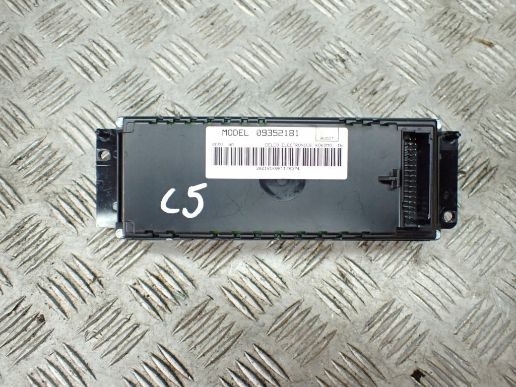Air Conditioning Panel Chevrolet Corvette C5 1997-