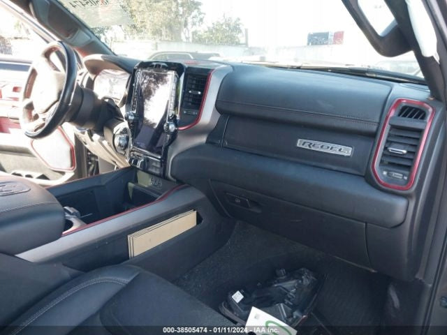 Bare Leather Dashboard White Red Thread Dodge RAM V REBEL 2019-