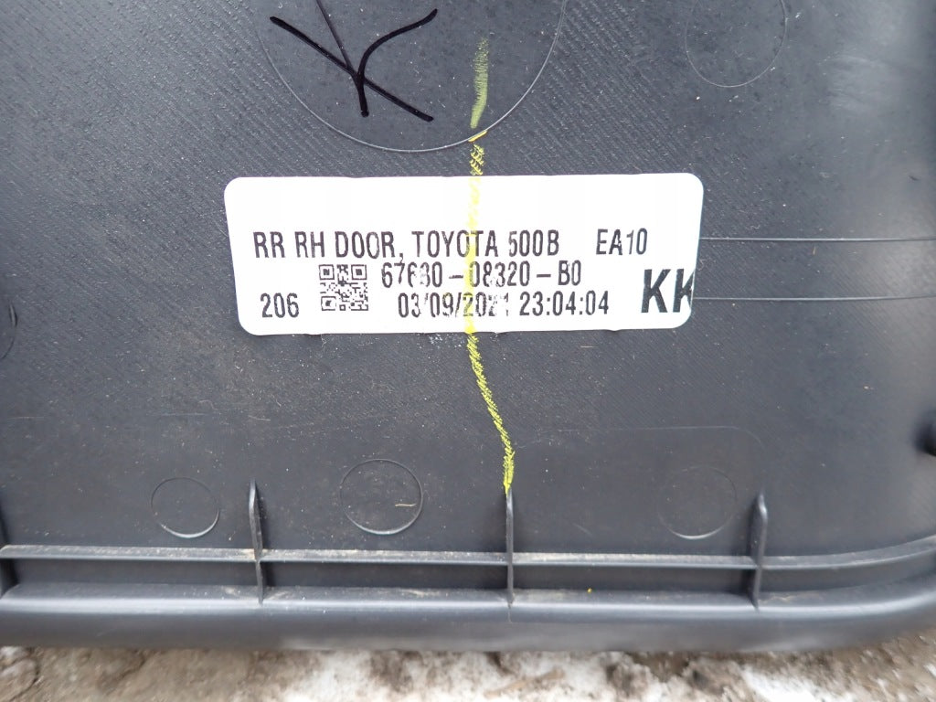 Rear Right Door Side Panel Toyota Sienna XL40 2021