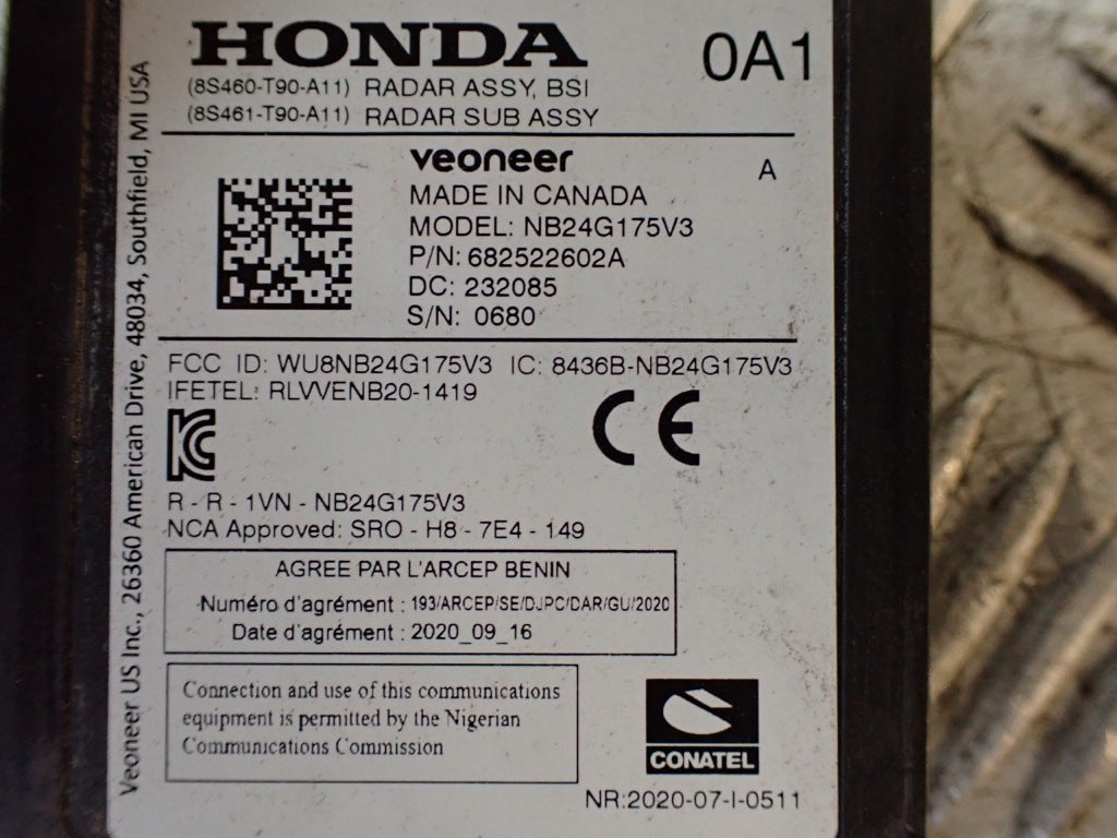 Rear Blind Spot Radar Honda Pilot 4 YG2 4x4 23-