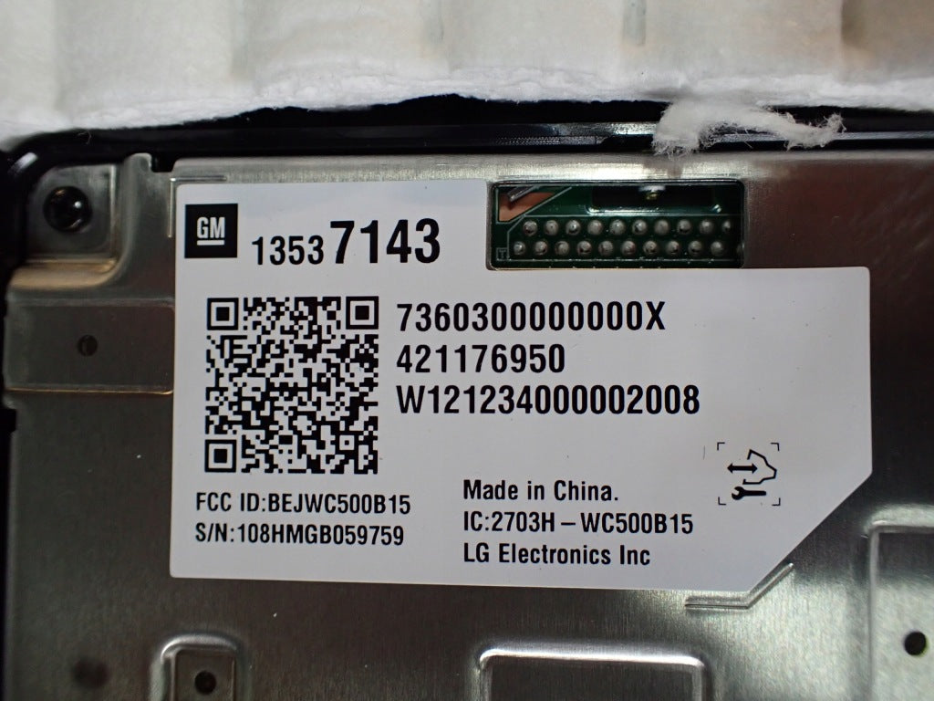 Moduł Ładowania Telefonu Ładowarka Indukcyjna Chevrolet Corvette C8 2020