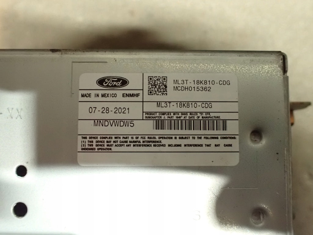 Radio Module Radio Receiver Sync4 Ford F150 Lariat 2021-