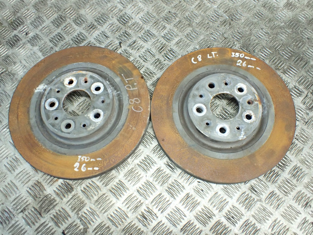 Tarcze Hamulcowe Tylne Tył 350mm PARA Chevrolet Corvette C8 Z51 2020-