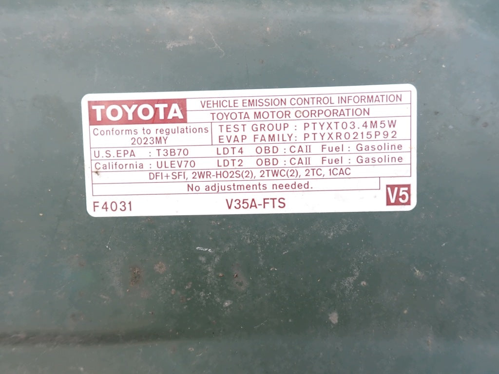 Maska Pokrywa Silnika Kpl. Wygłuszenie Toyota Tundra Sequoia 3.4 4x4 2022-