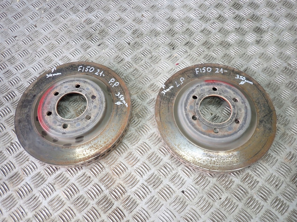 Front Brake Discs PAIR 350mm Ford F150 Lariat 2021-