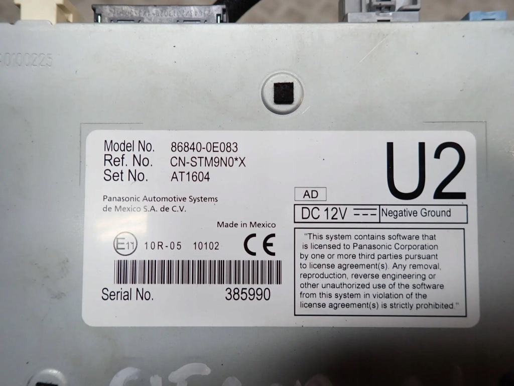 Moduł Nawigacji GPS Toyota Sienna Camry 2021