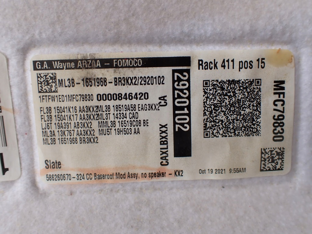 Podsufitka Ford F150 XLT Crew Cab 2021-