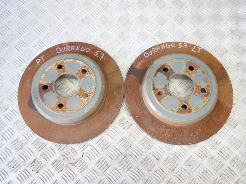 Rear Brake Discs PAIR Dodge Durango 2015