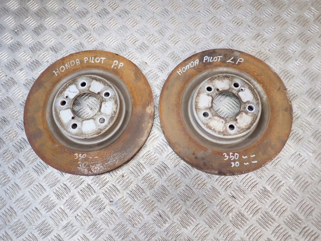 Front Brake Discs Pair Honda Pilot 4 YG2 3.5 4x4 23-