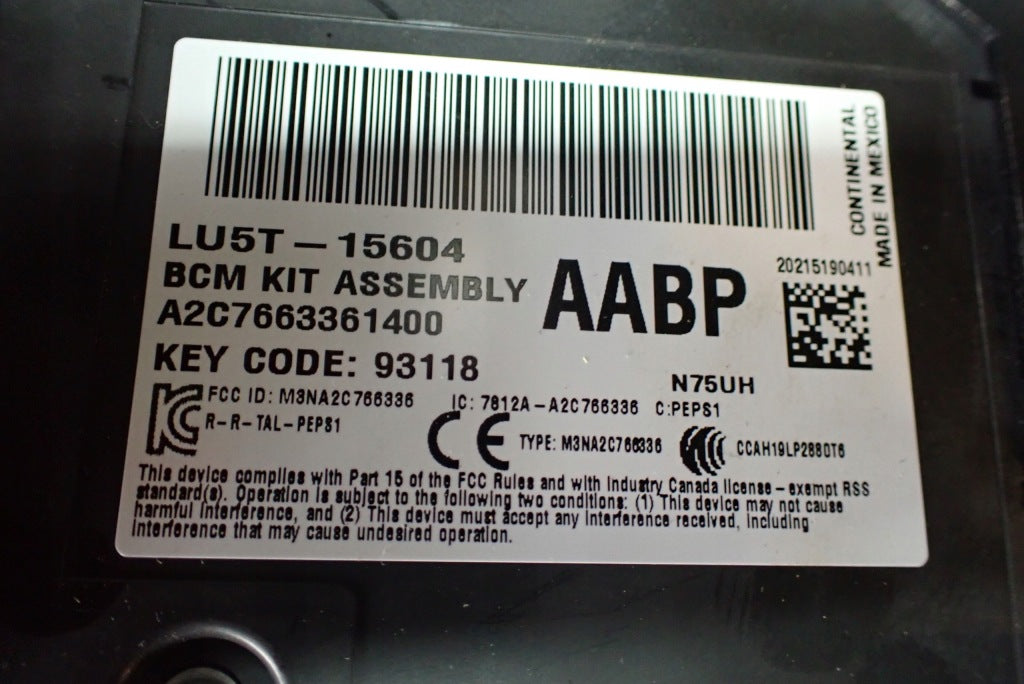 BCM BCU Comfort Module Fuses Ford Expedition 3.5 2018-