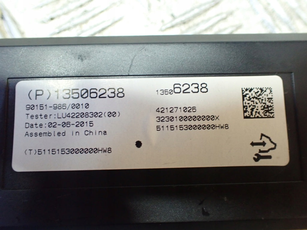 Air Conditioning Module Chevrolet Corvette C7 3LT 2014-