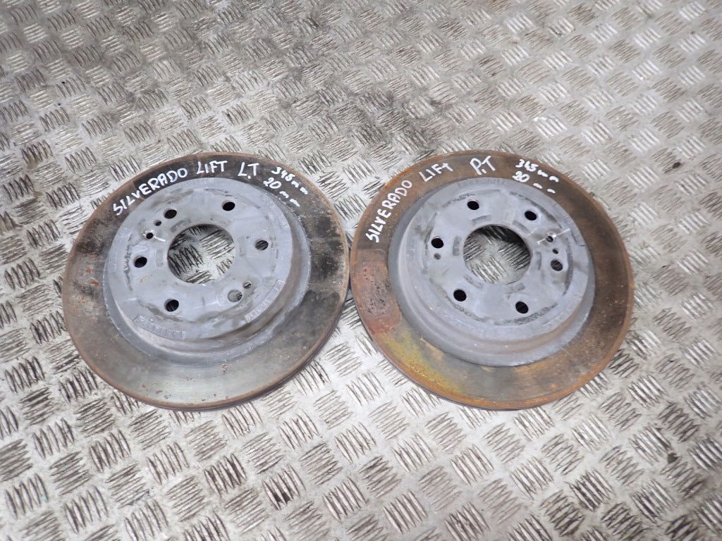 Rear Discs Rear 345mm Chevrolet Silverado Escalade Suburban Sierra 2019-