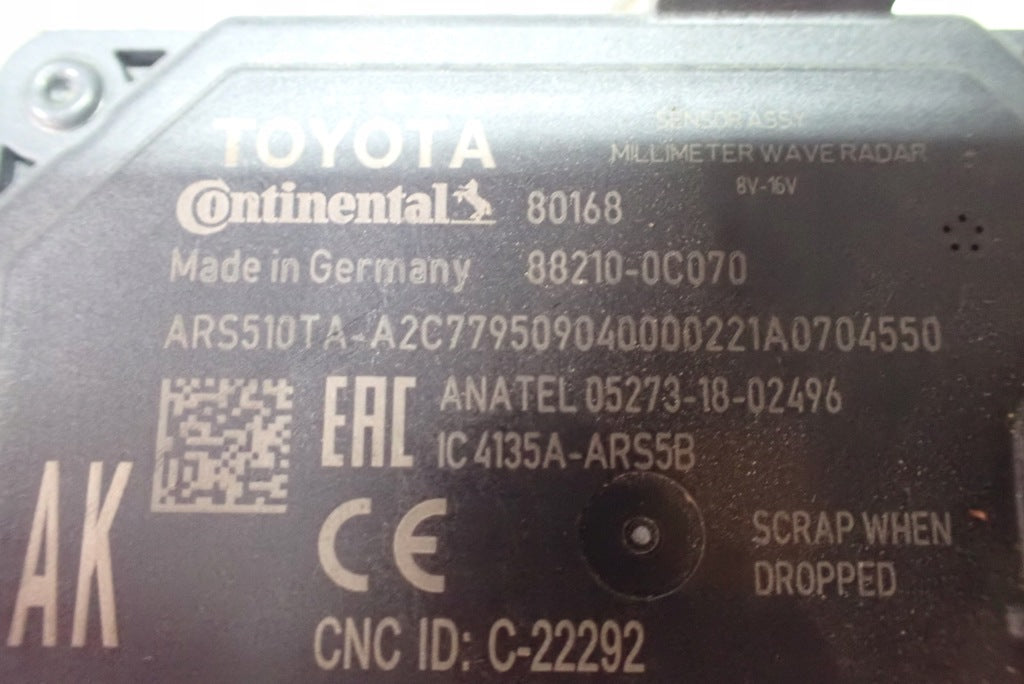 Front Radar Distronic Sensor Cruise Control Sensor Toyota Tundra Sequoia 22-