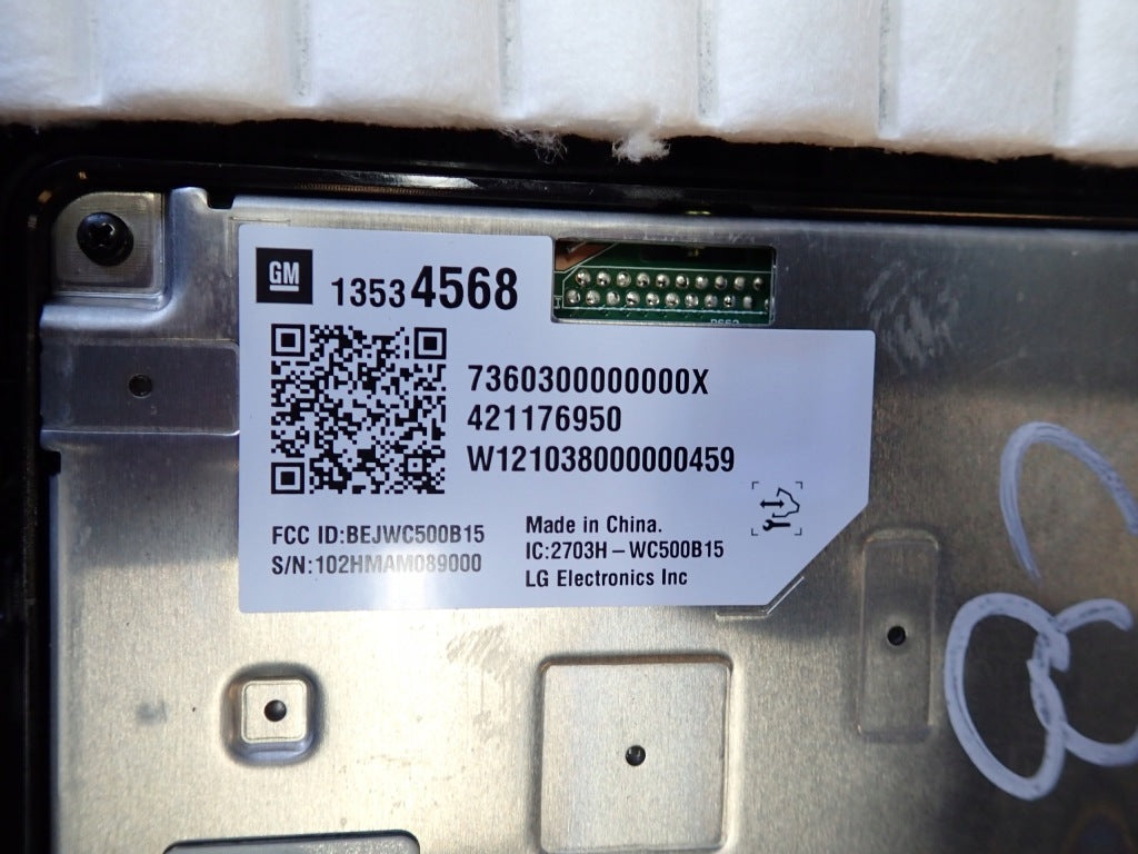 Moduł Ładowania Telefonu Ładowarka Indukcyjna Chevrolet Corvette C8 2020