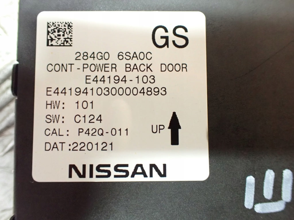 Tailgate Control Module Rear Infiniti QX60 L51 2022