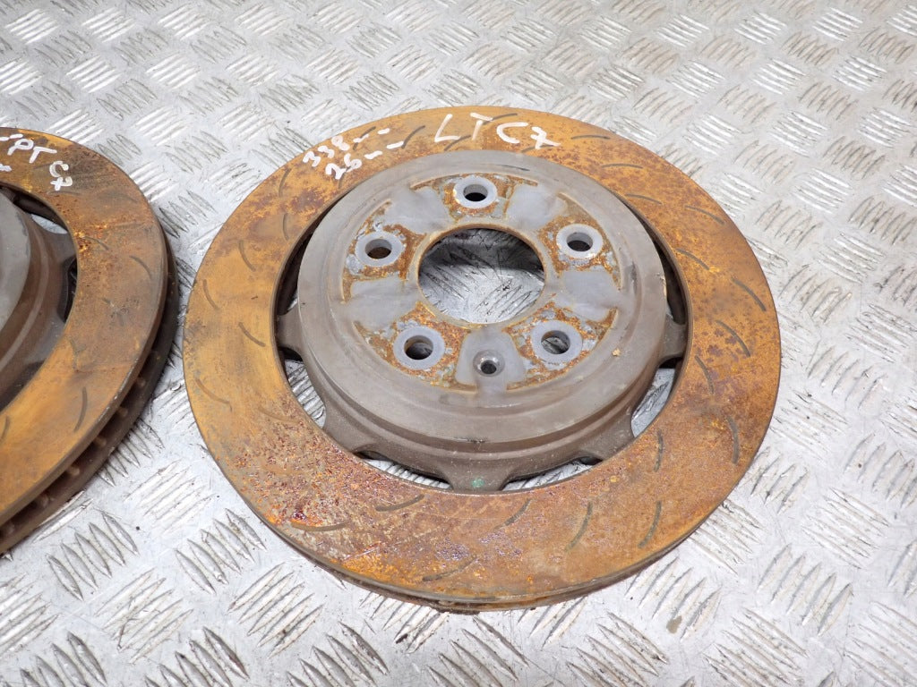 Slotted Rear Brake Discs PAIR Chevrolet Corvette C7 3LT Z51 2014-