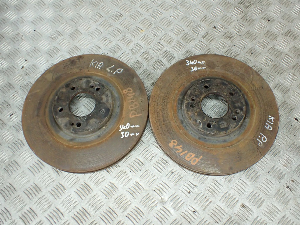 Front Brake Discs PAIR Kia Telluride 3.8 4x4 2021