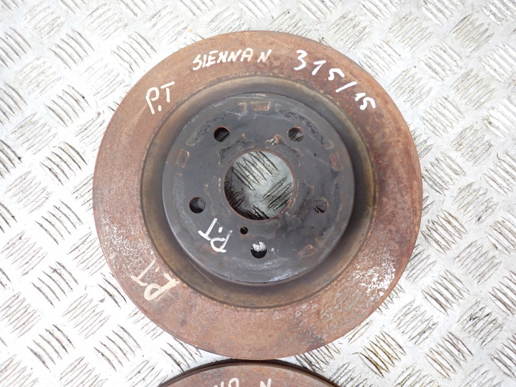 Rear Brake Discs (Pair) for Toyota Sienna XL40 2021–