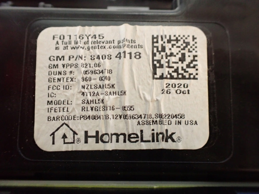 Panel Podsufitki GMC Sierra Chevrolet Silverado 2019-