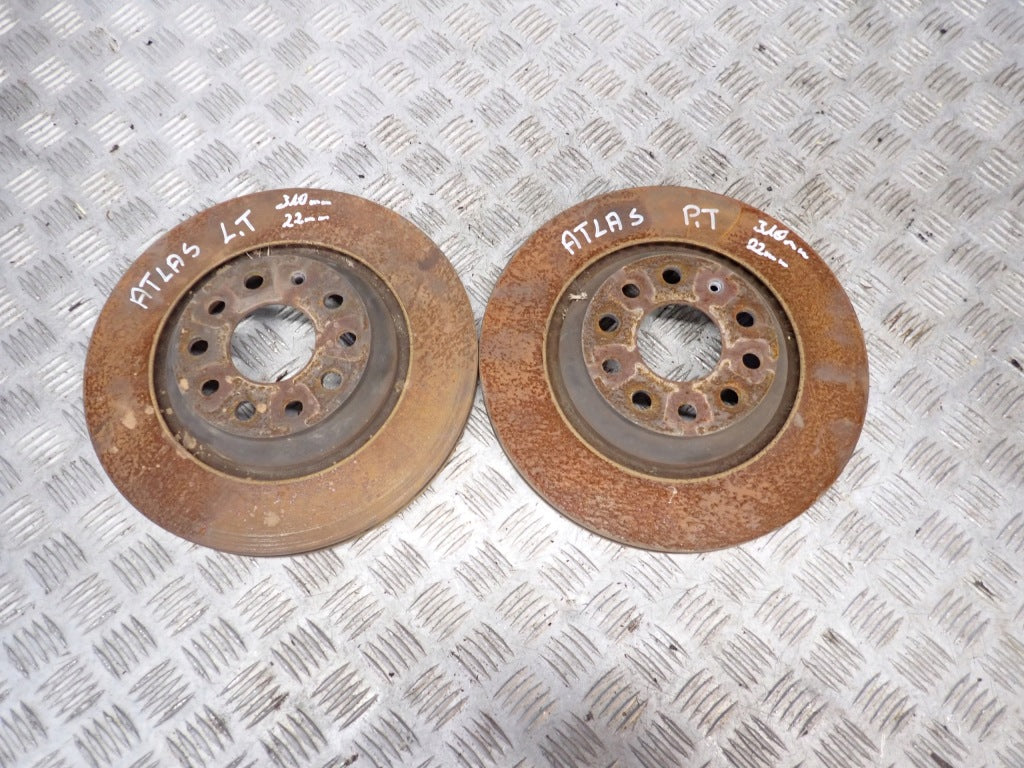 Rear Discs Rear Pair VW Atlas Teramont Cross Sport 2022