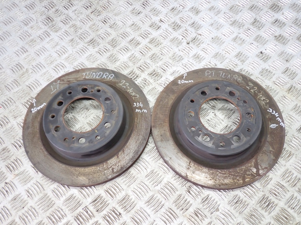 Rear Discs PAIR Toyota Tundra 2022-