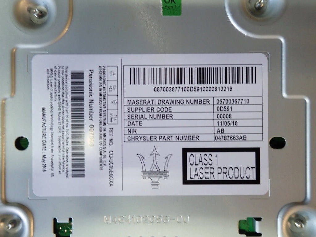Radio Navigation Maserati Quattroporte 2015