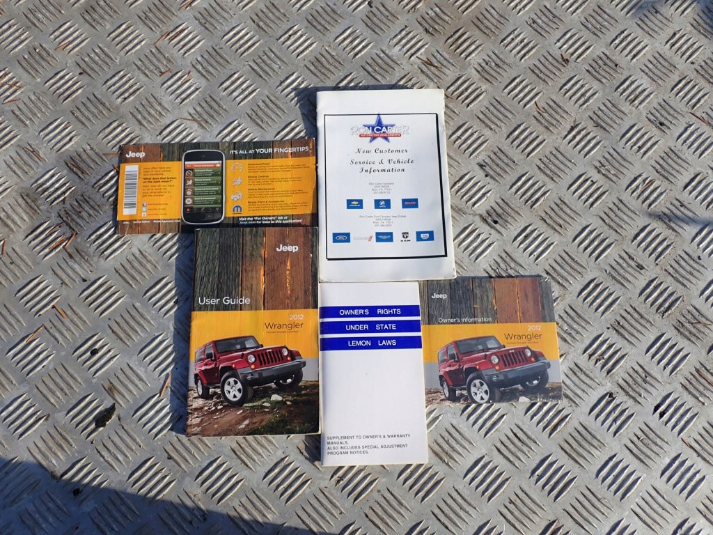 Instrukcja Książka Etui Kpl. Jeep Wrangler JK 2012