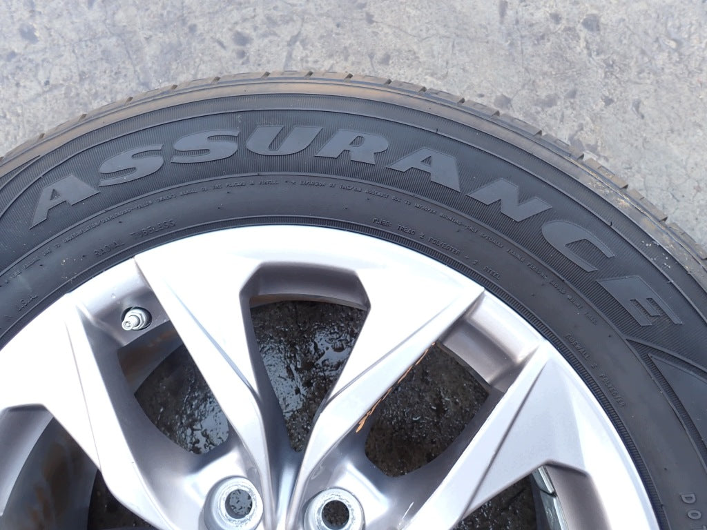 Wheels Rims with Tires Set of Pressure Sensors 17