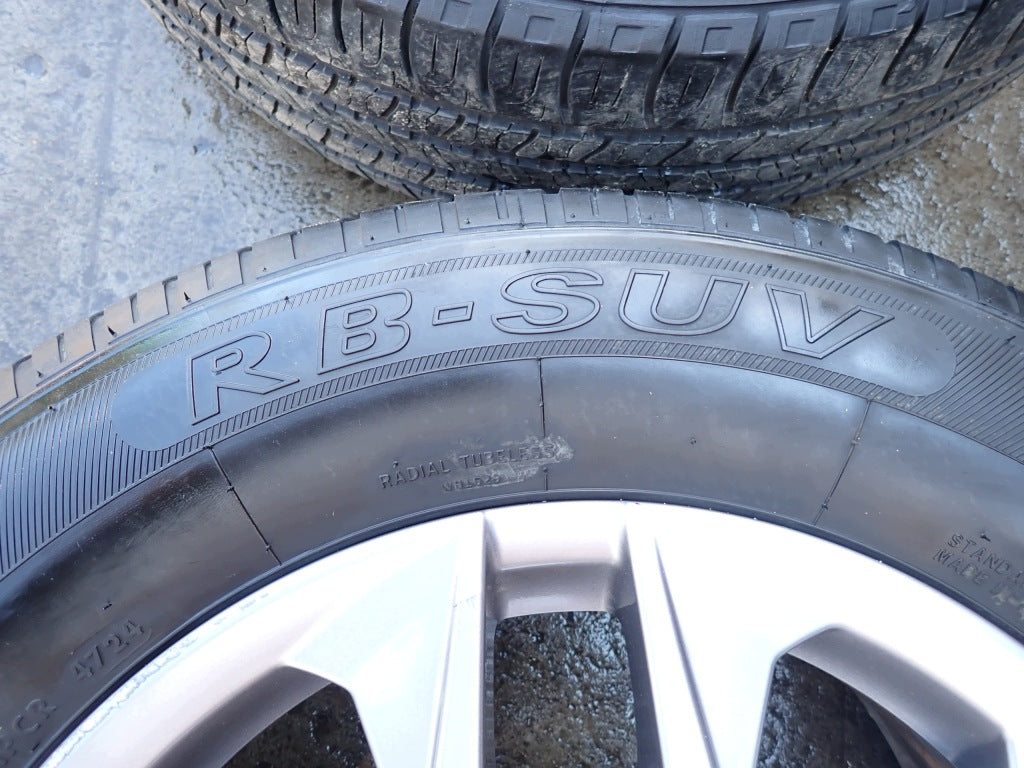 Wheels Rims with Tires Set of Pressure Sensors 17