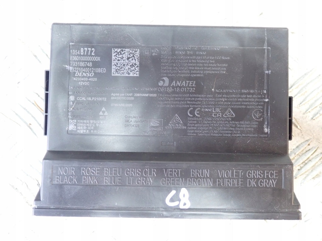 Moduł Komfortu BCM Chevrolet Corvette C8 Z51 2020-