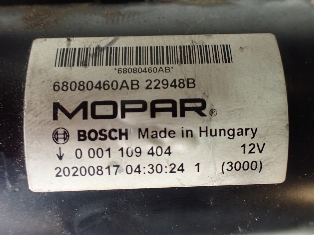 Starter Motor Diesel Dodge RAM V Ecodiesel 3.0D 2019-