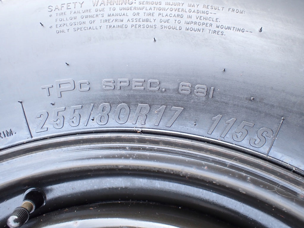 Temporary Spare Tire Chevrolet Silverado Tahoe GMC Sierra 22