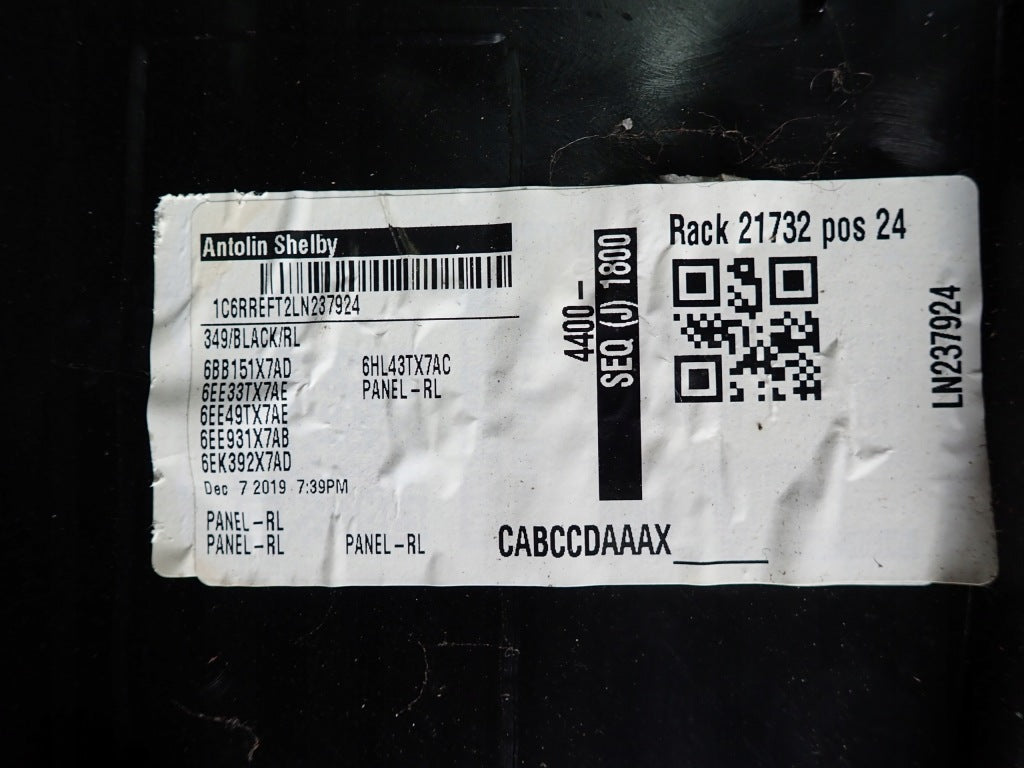 Door Side Left Rear Dodge RAM V 2019-