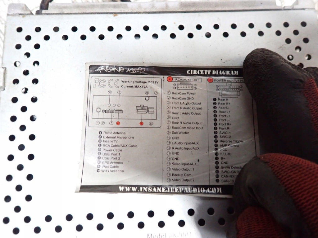 Navigation Radio Insane Audio Jeep Wrangler JK 2012
