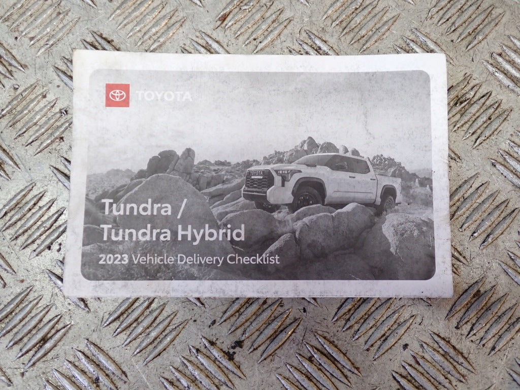 Instrukcja Obsługi Książka Serwisowa Toyota Tundra 2022-