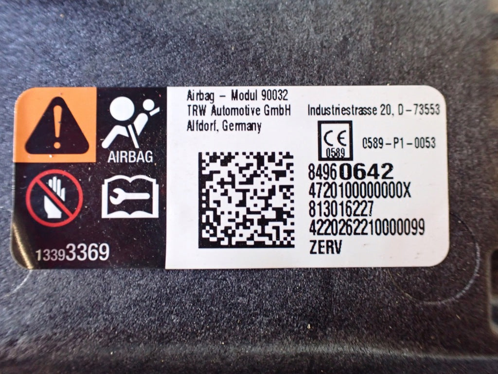 Poduszka Pasażera Airbag Chevrolet Corvette C8 2020-