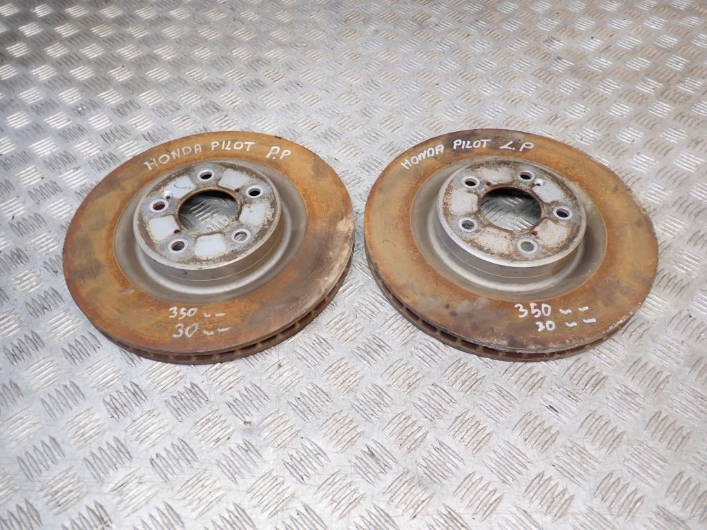 Front Brake Discs Pair Honda Pilot 4 YG2 3.5 4x4 23-
