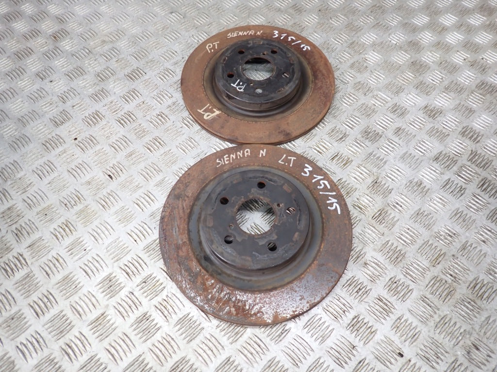 Rear Brake Discs (Pair) for Toyota Sienna XL40 2021–