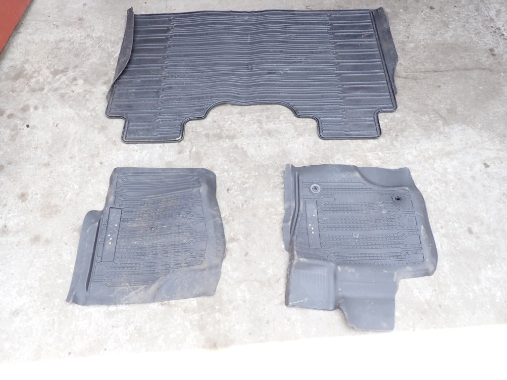 Rubber Floor Mats Set Ford F150 Hybrid Crew Cab 2022-