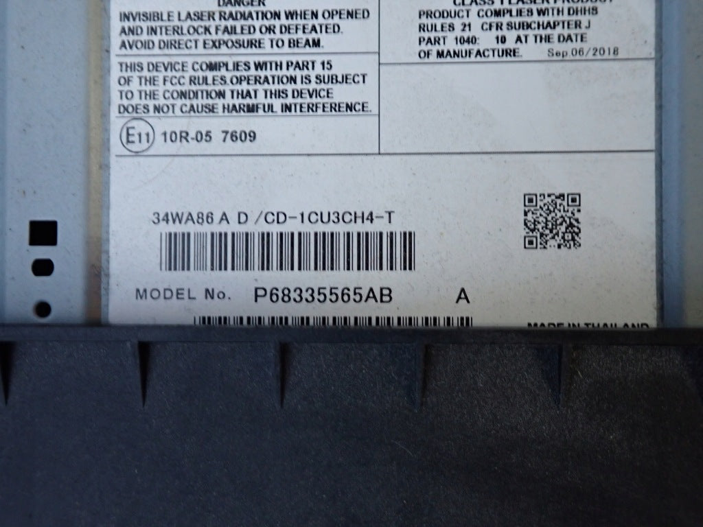 CD Drive Reader Player Dodge RAM V 2019-