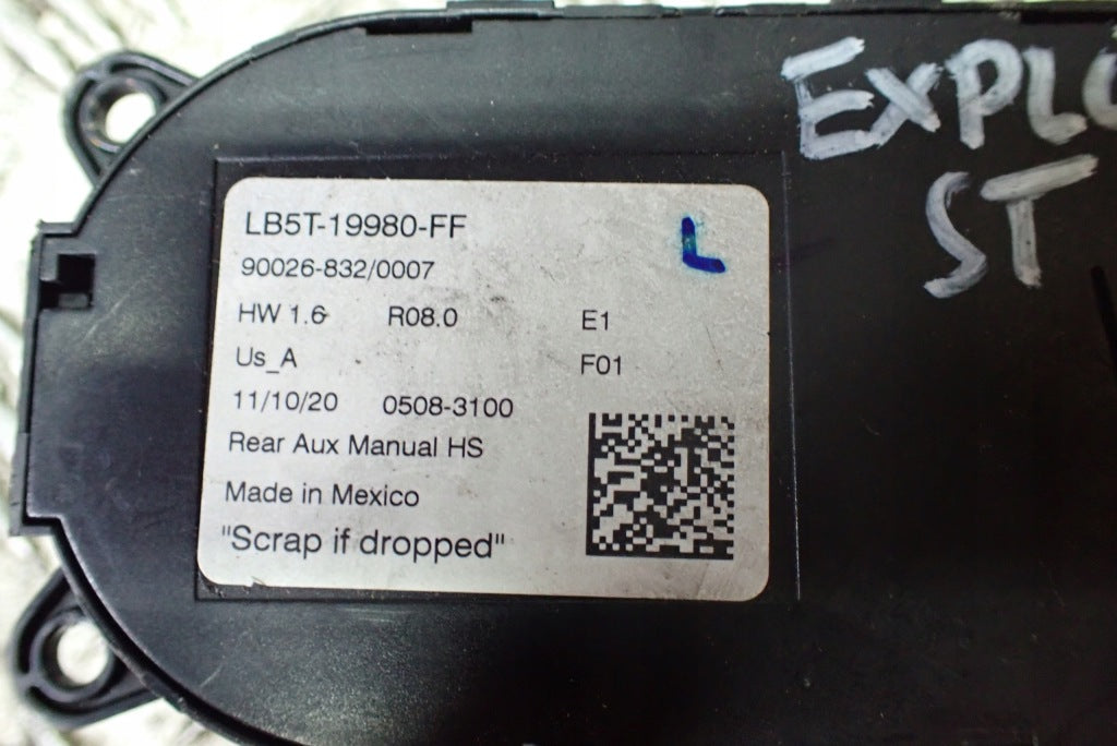 Rear Air Conditioning Panel Ford Explorer 2020-