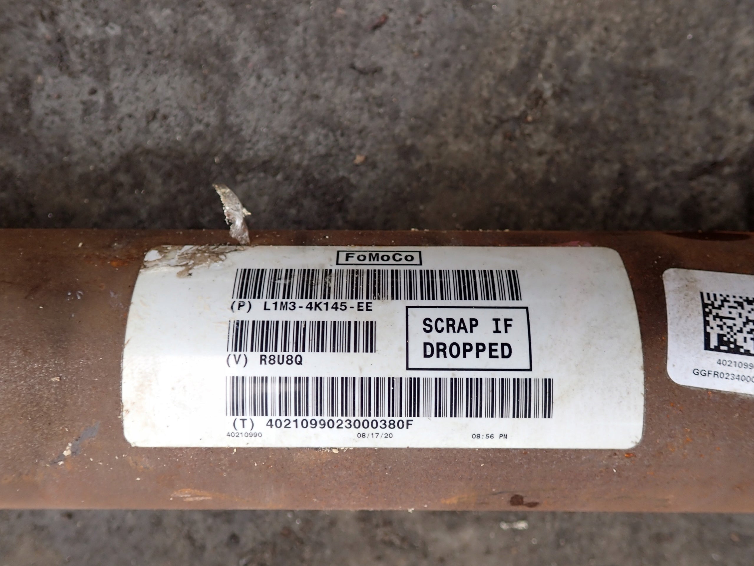 Wał Napędowy Tył Tylny Ford Explorer 3.3 Hybrid 2020-